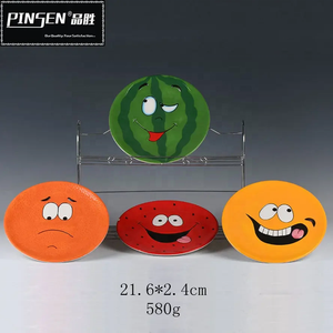 Juego <span class=keywords><strong>de</strong></span> Platos <span class=keywords><strong>de</strong></span> Cerámica con Diseño <span class=keywords><strong>de</strong></span> Cactus y Piña, Ecológicos, con Logotipo Personalizado, 4 Piezas, Vajilla con Patrón Tropical para Hogar/Restaurante, Venta al Por Mayor - Product Image 5