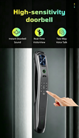 Serrure intelligente Tuya WiFi entièrement automatique avec empreinte digitale, caméra intégrée, reconnaissance faciale 3D pour portes en aluminium/bois