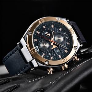 Nouvelle montre à quartz multifonctionnelle de luxe pour homme BENYAR 5151, fabriquée sur mesure, avec boîtier en alliage, bracelet en cuir, étanche, calendrier - Product Image 5