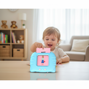 224 cartes flash éducatives parlantes pour enfants, jouet de thérapie orthophonique de poche avec apprentissage des langues en plastique - Product Image 2