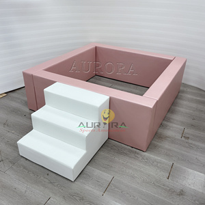 Ensemble de jeux doux d'intérieur pour enfants, <span class=keywords><strong>piscine</strong></span> <span class=keywords><strong>à</strong></span> balles <span class=keywords><strong>rose</strong></span> doré, équipement d'escalade, jeux doux commerciaux - Product Image 2