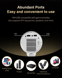 2025 nouveauté TS7 Smart TV Mini Portable 720P projecteur Home cinéma Android 13 double WiFi 6 haut-parleur intégré projecteur BT - Product Image 5