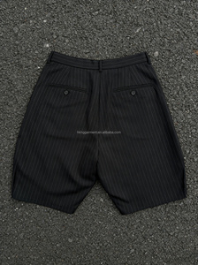 High Quality Men's Vintage <b>Shorts</b> Custom Loose Fit Wide Leg <b>Shorts</b> Street wear 100%cotton Casual <b>Shorts</b> for Men - Product Image 2