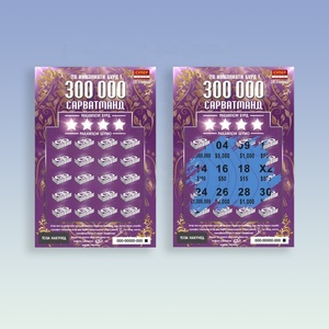 Custom Scratch Off <b>Cards</b> Paper Double Side Printing Raffle Tickets Scratch Off Lottery Ticket - Product Image 3