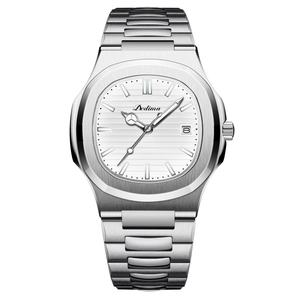 Relojes para Hombre OEM ODM, Venta Caliente, Reloj de Cuarzo de Acero para Negocios, Resistente al Agua, Luminoso, con Fecha, Reloj Cuadrado para Hombre - Product Image 4