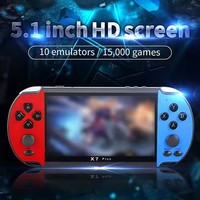 Lecteur de jeu portable Offre Spéciale X7 Plus Console de jeu X7 Plus Console de jeu vidéo de poche à écran de 5.1 pouces