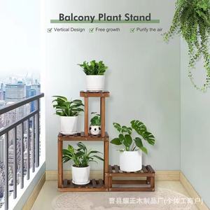 Soporte de madera para bonsáis, estante de suelo de varias capas para plantas de interior, para sala de estar, balcón, plantas verdes y suculentas junto a la ventana. - Product Image 1