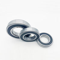 Roulement à billes à gorge profonde 6305-2RS en acier chromé durable, à une rangée, lubrifié à la graisse de précision P0, haute vitesse, faible friction pour