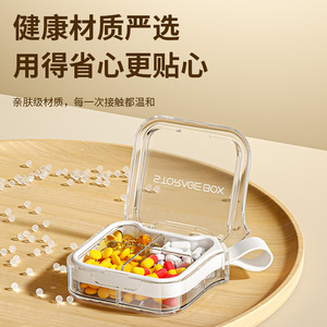 Zioyvebox – boîte à pilules portable, 7 jours, 4 compartiments, étui de rangement pour médicaments, pour usage quotidien et en voyage - Product Image 5