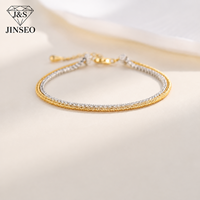 Diamante Cultivado en Laboratorio con Corte Redondo y Certificación IGI, Color D-F, de JINSEO, para Pulsera de Diseño Personalizado