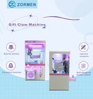 Zormen usine en gros monnayeur petite Machine de jeu d'arcade de bonbons pas cher Mini peluche jouet cadeau grue griffe avec accepteur de facture