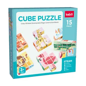 2023 nouveau produit Offres Spéciales enfants jouet enfant en bas âge apprentissage jouet coloré blocs de construction Cubes pour enfants
