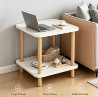 Beistelltisch, Kleiner Couchtisch & Nachttisch, Mini-Teetisch für Wohnzimmer, Schlafzimmer, Neben dem Sofa