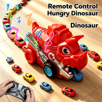 Jeu de serpent télécommandé 2,4 GHz, dinosaure mangeur de voitures télécommandées magnétiques, jeu interactif multijoueur avec chargeur