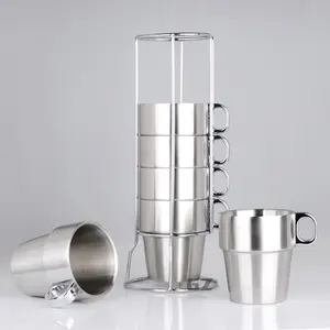 Tazas turcas inteligentes de viaje, juego de tazas de café y té, calentador para regalo, estilo de Oriente Medio, estilo clásico árabe