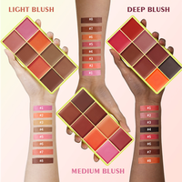 Palette de maquillage 8 couleurs pour le visage : illuminateur, bronzer, contour. Créez votre propre palette de poudre et crème illuminatrice sous marque privée.