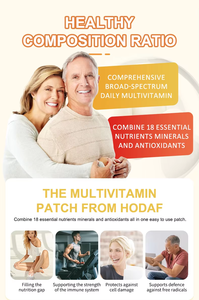 แผ่นแปะวิตามินและแร่ธาตุ HODAF OEM แบบซึมผ่านผิวหนัง <span class=keywords><strong>สูตร</strong></span>ปรับปรุงใหม่ ปราศจากสารก่อภูมิแพ้ สำหรับการรับประทานวิตามินและแร่ธาตุประจำวัน - Product Image 4