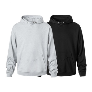 GRAVVI Custom High Quality 100%cotton Timeless Sophisticated Monochrome Buttoned Collar Oversized Relaxed Hoodie <b>Blanket</b> - Product Image 1