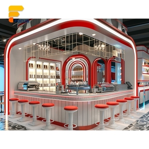 Vetrina Espositiva per Pasticceria in Legno e Vetro, Bancone di Servizio per Caffetteria Premium, Layout per Esposizione Dessert - Product Image 4