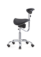 Chaises ergonomiques de selle, tabourets dentaires, tabourets de dentiste, chaise rotative à deux flaps, chaise mobile réglable