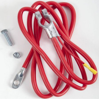 2 AWG kabel baterai Flex 1ft 2ft 3ft 5ft 2 Gauge kabel koneksi baterai dengan Lug