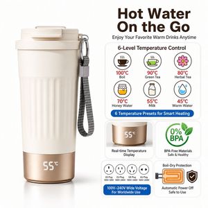 Termo de Agua Inteligente Gourde Bb Nurse Cup con Tecnología Tembler, el Más Nuevo y Viral, Calentador de Botellas Nescafé, Taza Térmica para Bebidas Calientes - Product Image 6