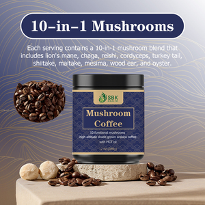 Factory Wholesale Mushroom Coffee Sodium Powder Support Custom Mushrooms High Brain Immune Easily Mixable Ingredients Coffee - Product Image 5