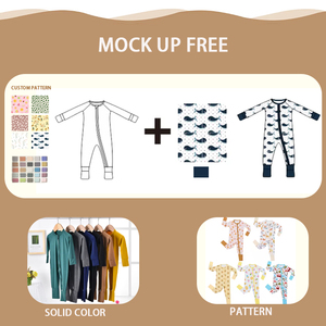 ชุดนอนเด็กอ่อนผ้าไผ่ RTS พร้อมส่ง เสื้อผ้าเด็กแรกเกิด ชุดนอนเด็กวัยหัดเดิน ชุดรอมเปอร์เด็กผ้าไผ่แบบมีซิป - Product Image 4