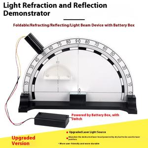 접이식 총 반사 시위자 빛 격변 새로운 물리 광학 교구 물리학 용 배터리 상자 - Product Image 4