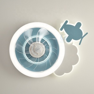 XD176 Ventilador de techo sin aspas giratorio de 360 ° para niños con lámpara de ventilador de luz con control de aplicación Tuya Alexa Control de Google - Product Image 4