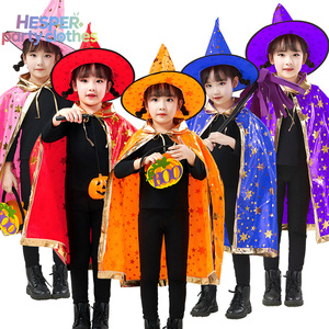 Capa Infantil de Halloween HESPER con Forma de Estrella, Túnica de Mago, Disfraz de Bruja, Accesorios para Fiesta de Cosplay y Carnaval, Poliéster - Product Image 2