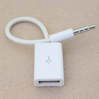 Auto MP3 3,5mm Stecker AUX Audio Stecker Buchse zu USB 2.0 Buchse Konverter Kabel Kopfhörer Kabel Hochwertiges PVC für Auto