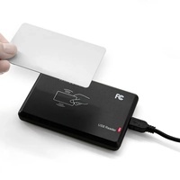 Lecteur de cartes NFC RFID sans contact 13,56 MHz avec interface USB, lecteur de contrôle d'accès aux portes 125 kHz