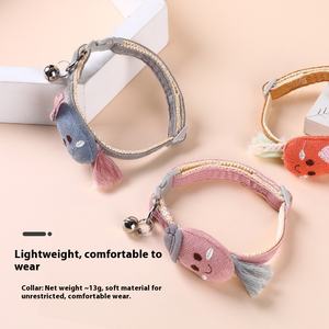 Neue kleine Hunde katze Halskette Halsband Cartoon Karotten druck Polyester hergestellt Großhandel auf Lager - Product Image 4
