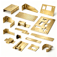 Pièces de fabrication sur mesure en tôle de laiton, usinées avec précision par CNC pour supports et cadres d'équipements industriels