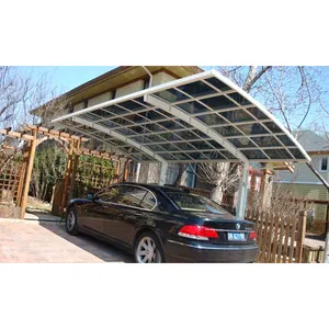 Carport Parking Aluminium Metalen Pergola Massief Garages, Luifels & Carports Carport Polycarbonaat