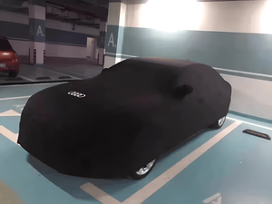 Housse de voiture personnalisée avec logo pour Audi <span class=keywords><strong>A5</strong></span> <span class=keywords><strong>Sportback</strong></span> Coupé quatre portes, tissu doux et élastique, protection intégrale anti-UV et imperméable - Product Image 4
