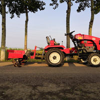 Chine multifonction 12/15/18/20/25/35/40hp mini tracteur avec remorque à vendre