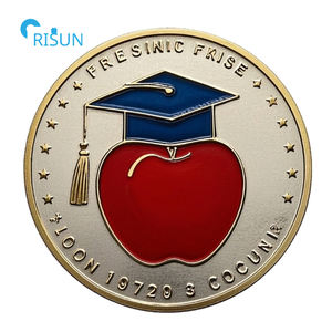 Monedas Conmemorativas Personalizadas para Graduación, Recuerdo Escolar, Universitario, de <span class=keywords><strong>Colegio</strong></span>, para Estudiantes, Moneda de Desafío de Graduación Personalizada - Product Image 3
