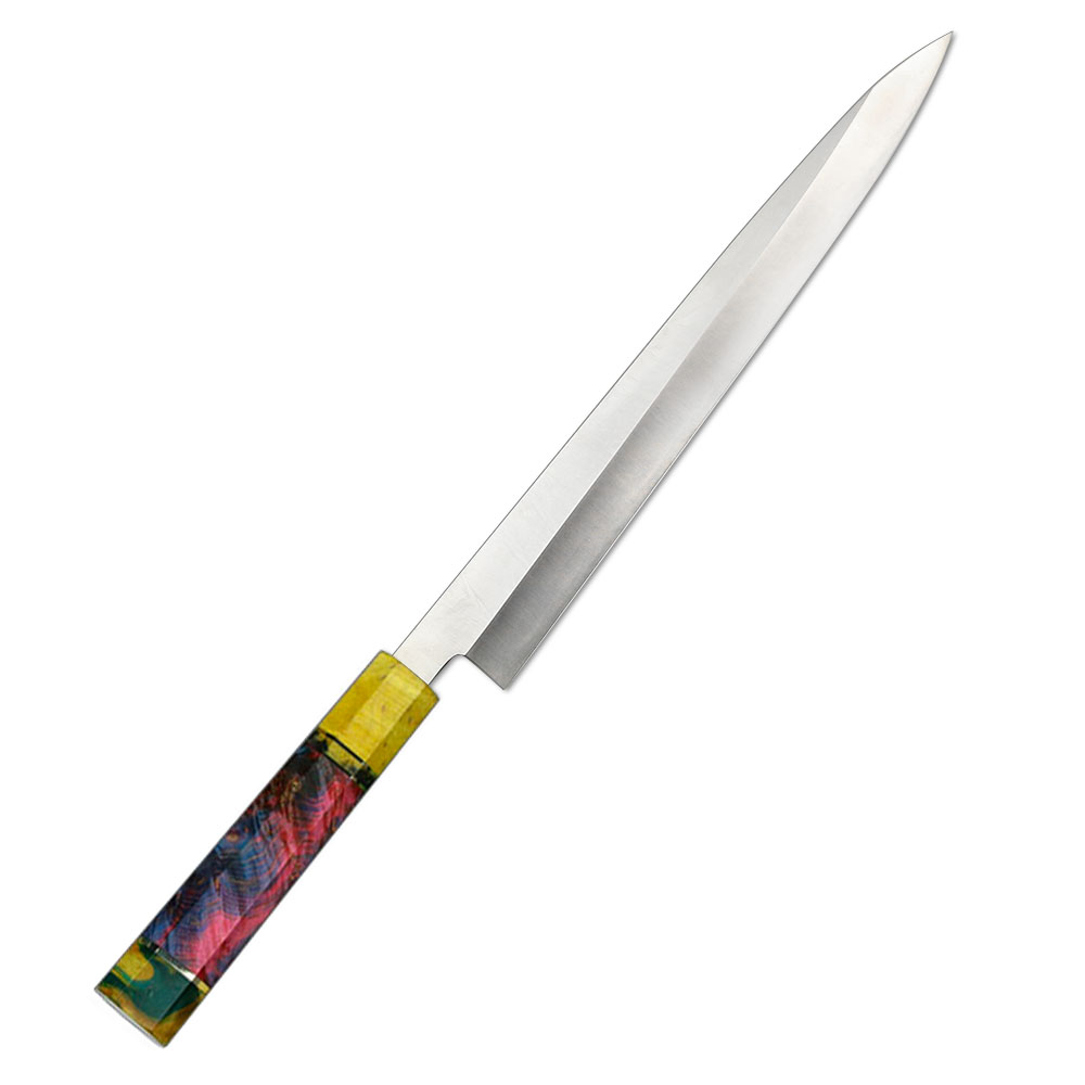 Cuchillo para sashimi amarillo