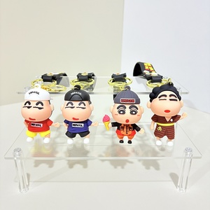 Llavero de PVC con diseño de dibujos animados de Crayon Shin-chan, divertido colgante para bolso, color personalizado, decoración publicitaria, venta al por mayor - Product Image 1