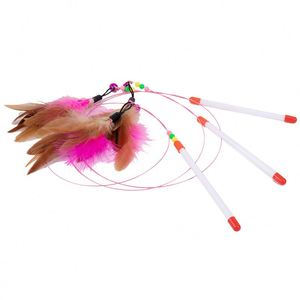 Gran oferta, precio al por mayor, juguetes de gato de plumas de repuesto interactivos para <span class=keywords><strong>gatos</strong></span> de interior - Product Image 3