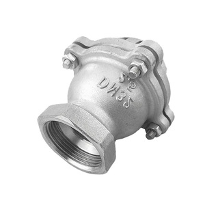 วาล์วกันกลับ H42W-6P ขนาด 2 นิ้ว เกลียวเกลียวเหล็กกล้าคาร์บอน สำหรับสื่อของเหลวน้ำ อุณหภูมิปกติ ใช้กับปั๊มยกน้ำแบบฟุตวาล์ว - Product Image 1