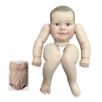 Poupée Reborn finie de deux tailles, 19/24 pouces, déjà peinte, Maddie, réaliste, toucher doux, flexible, pièces de poupée finies