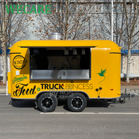 WECARE Street Mobile Restaurant Pizza Burger Hot Dog Boulangerie BBQ Food Truck Café Bar Remorques alimentaires Entièrement équipé Normes américaines
