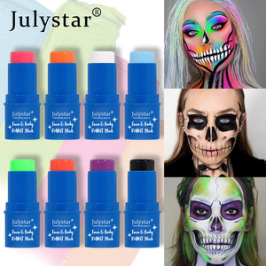 ครีมทาตัว Julystar J801 033 สำหรับฮาโลวีน ขายดี ครีมแต่งหน้าข้ามพรมแดน ละลายน้ำได้ ใช้สำหรับแต่งหน้าบนใบหน้า แบบแท่งเรืองแสง สำหรับการแสดงบนเวที - Product Image 2
