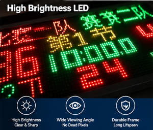 Tableau <span class=keywords><strong>de</strong></span> score électronique sans fil KENSUN 1,7 m LED pour le <span class=keywords><strong>tennis</strong></span> avec contrôle mobile pour les compétitions - Product Image 4
