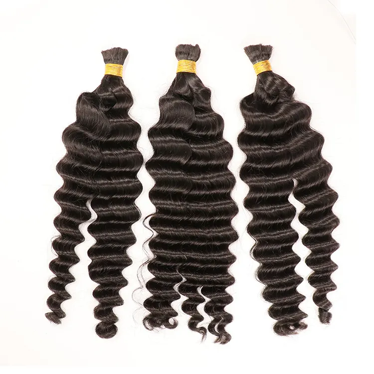 100% Virgin Natural Remy Afro Kinky Curly Bulk Human Hair For Braiding Cuticle Aligned Unprocessed No Weft Raw Bulk Human Hair