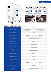 คุ้มค่าคุ้มราคา แบตเตอรี่ลิเธียม 48KWH ระบบกักเก็บพลังงานแสงอาทิตย์ ดีไซน์ใหม่ รุ่นปี 2026 สำหรับจ่ายไฟทั้งบ้าน - Product Image 3