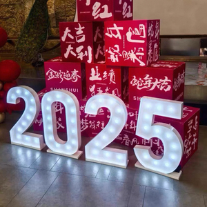 Lampadina LED Personalizzata in Metallo <span class=keywords><strong>con</strong></span> Numero 18/20/21 per Decorazioni di Compleanno, <span class=keywords><strong>con</strong></span> Telecomando per Illuminazione Festiva di Edifici - Product Image 3